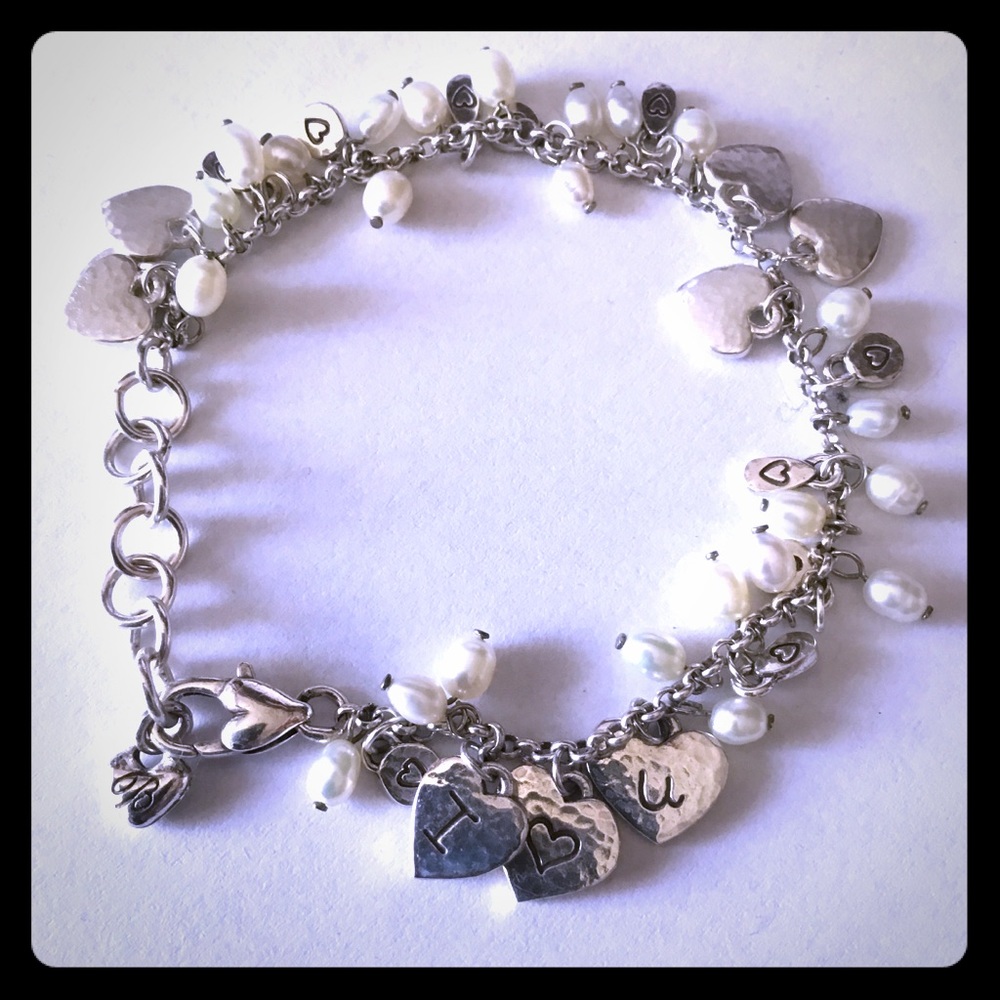 🌺 Brighton “I Love You” Charm Bracelet